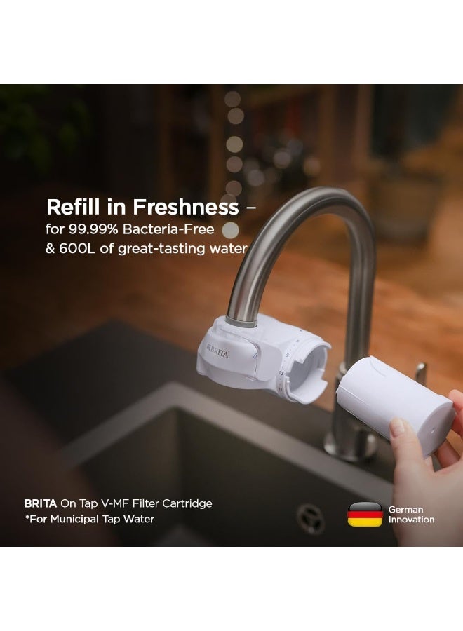 BRITA On Tap V-MF Water Filter Cartridge Reduces 99.99% Bacteria 600 Litres Capacity - Image 4